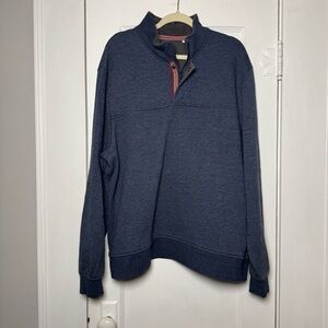 Orvis Signature Fleece Quarter-Zip Snap Pullover Sweater XXL